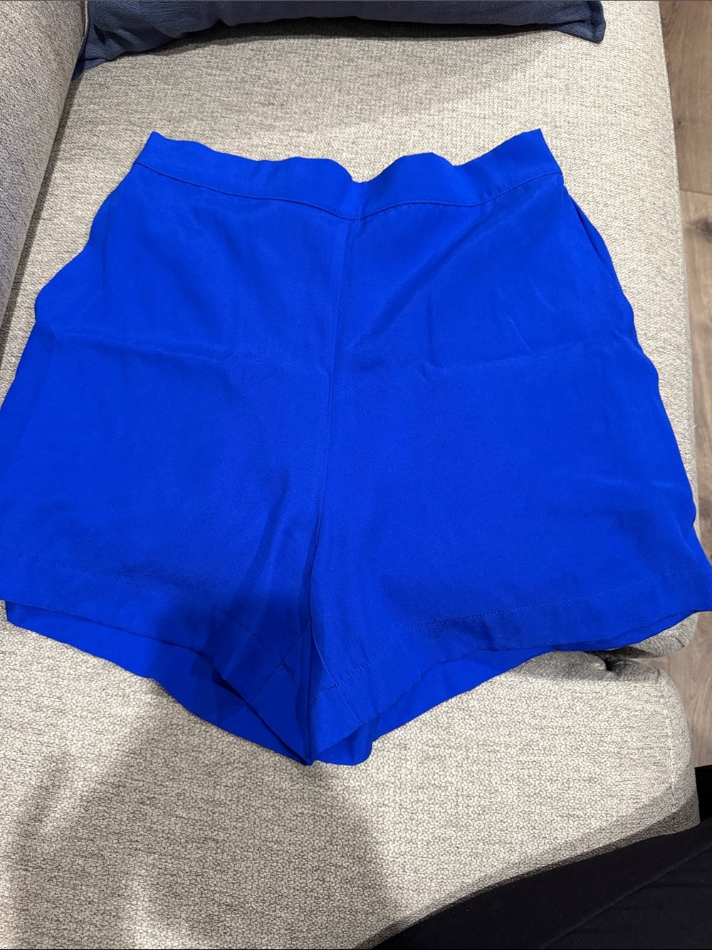 High-Waist Cobalt Blue Women's Shorts